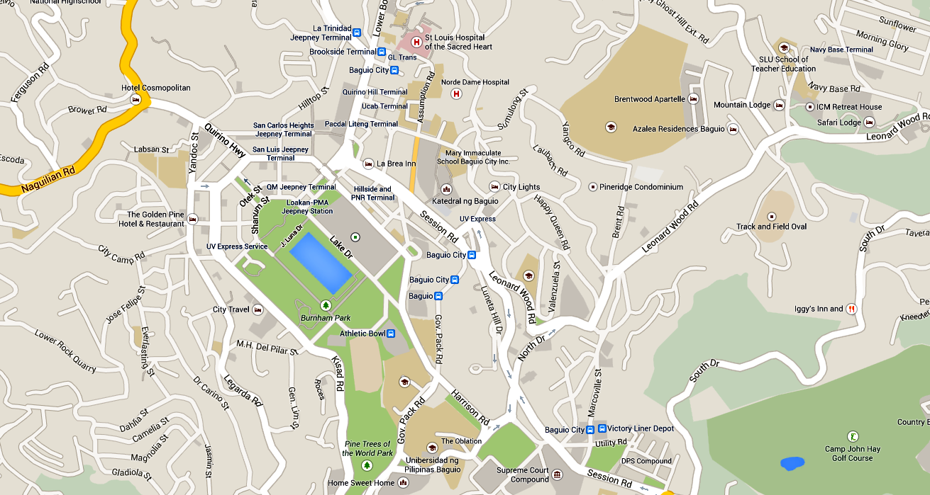 Tourist Spot In Baguio Map - The Tourist Attraction